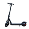 A picture of a black coloured GS1 Sigma E-Scooter facing left (profile) on a stand