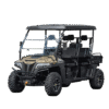 A picture of a camouflage coloured 4x4 UTV450X facing front left diagonally