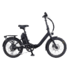A picture of a black coloured SIGMA FF3 Foldable E-Bike standing sideways facing right